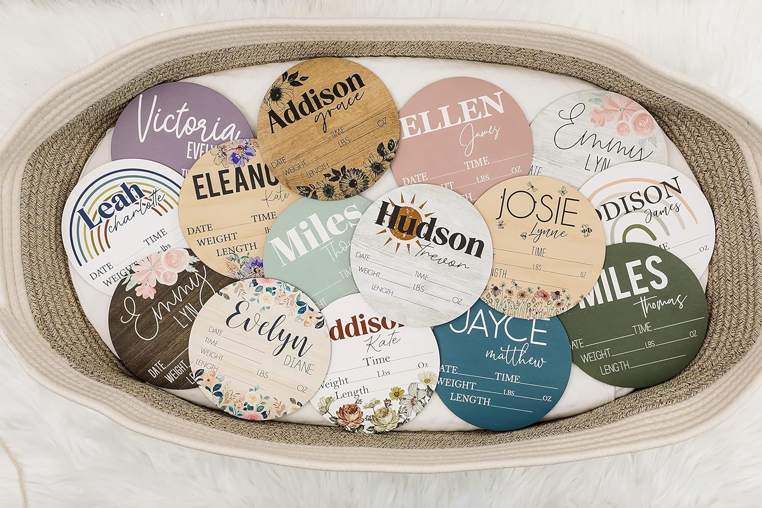 Birth Stat Sign Personalized for Newborn Baby Sage