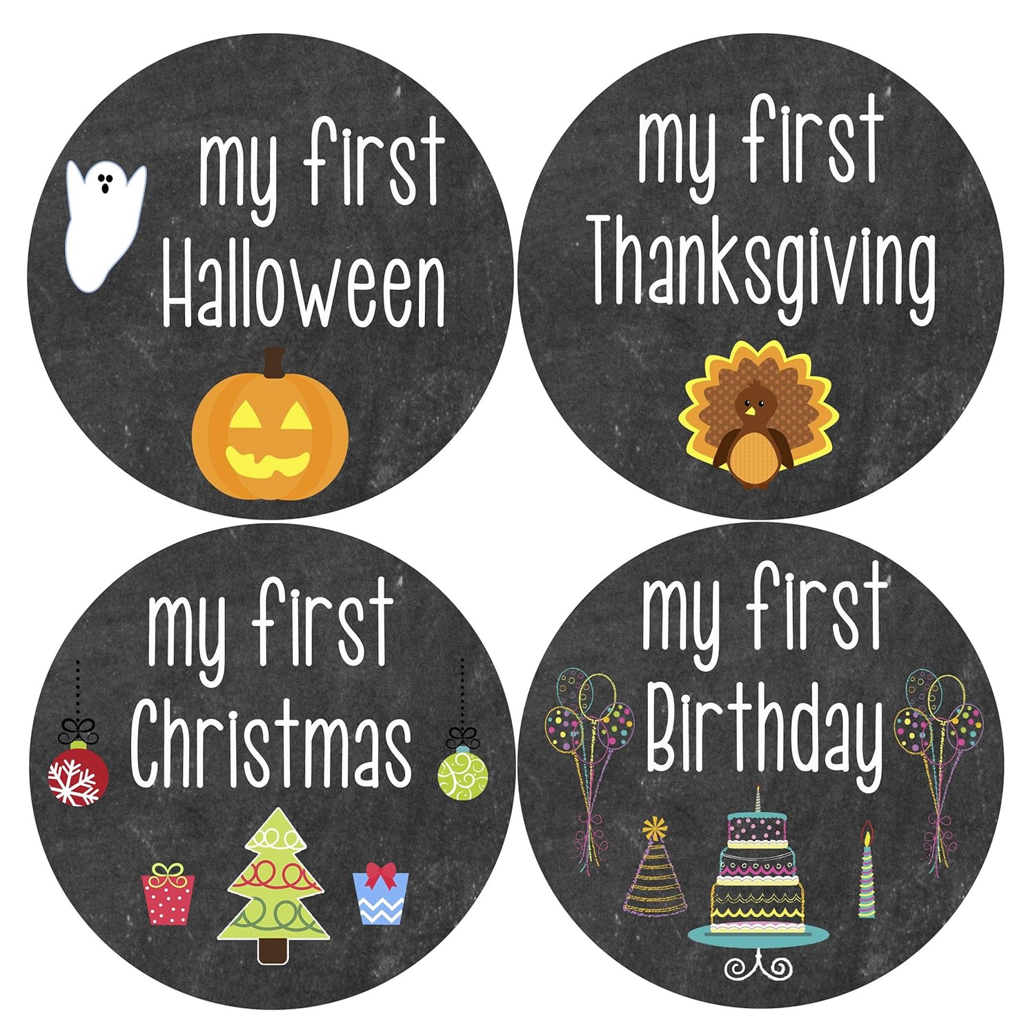 Months In Motion My First Holiday Baby Stickers