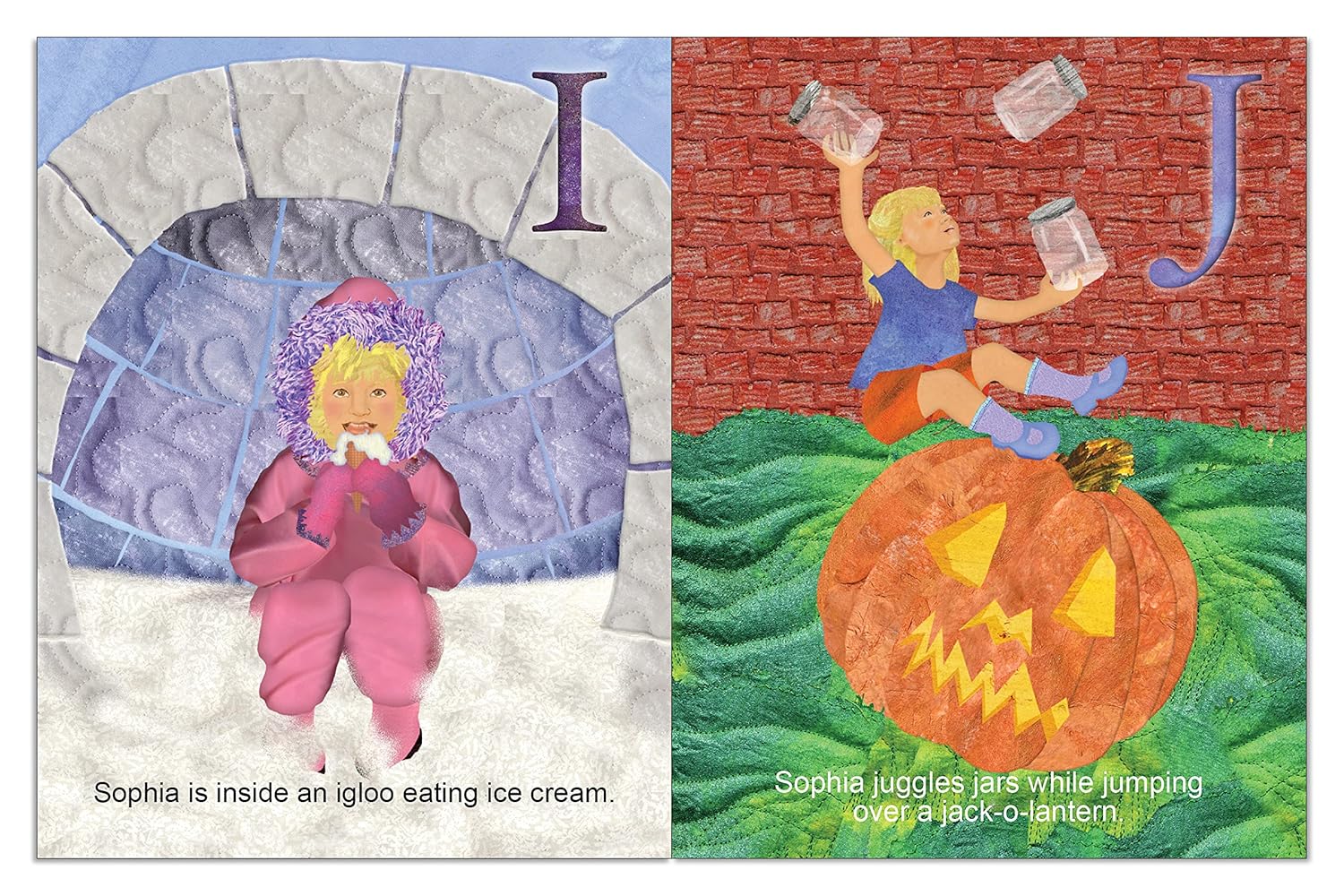 Personalized Childrens ABC Book with Name Hair Color