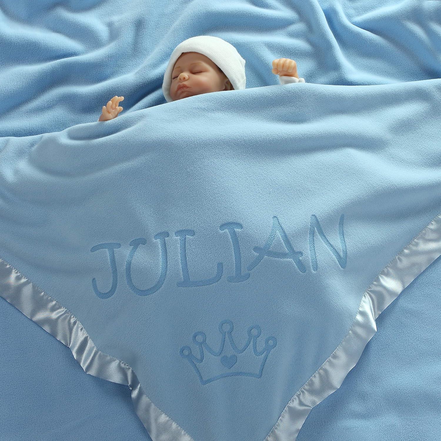 Custom Catch Personalized Princess Baby Blanket - Girl Name Gift