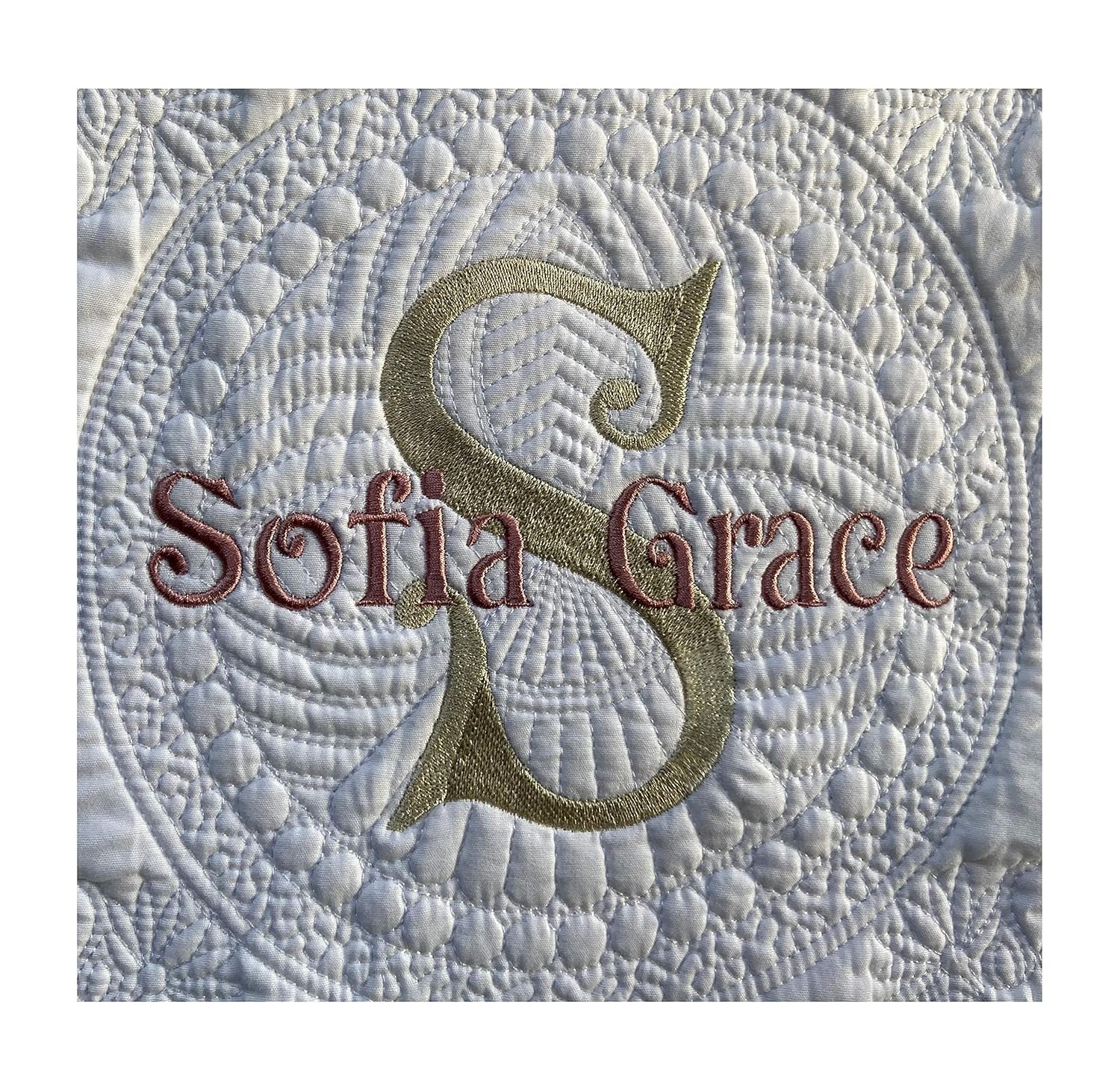 Personalized Baby Quilt with Monogram for Boys Girls