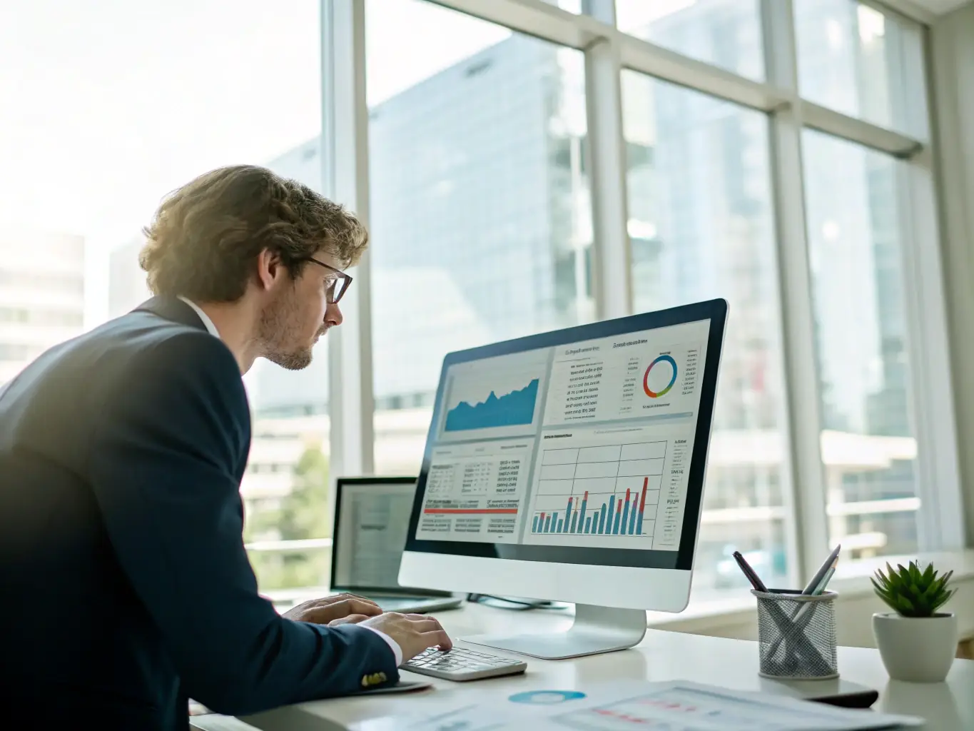 A professional image depicting data analysis and insights, symbolizing informed decision-making and strategic foresight.
